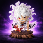 Gear 5 Luffy chibi figurine anime collectible with smoke effect display in Kenya