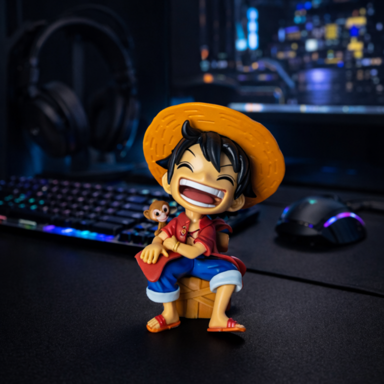 Monkey D Luffy sitting figurine One Piece anime collectible Kenya