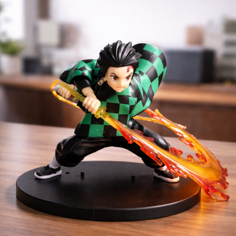 Tanjiro Kamado flame sword anime figurine Demon Slayer collectible Kenya