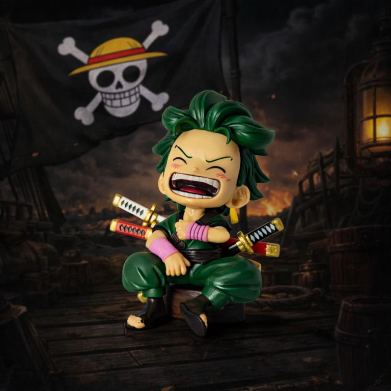 Roronoa Zoro sitting figurine One Piece anime collectible Kenya