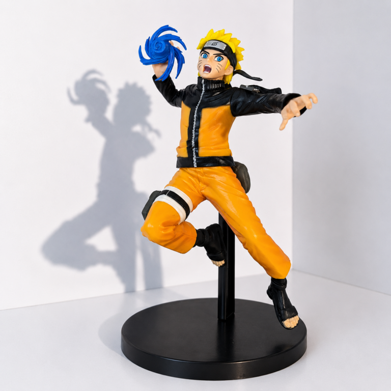 Naruto Uzumaki anime collectible figure performing Rasengan attack for anime collectors in Kenya