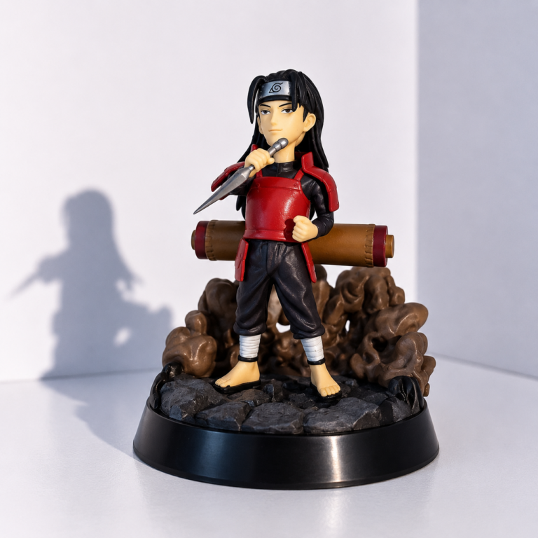 Hashirama Senju Naruto chibi anime collectible figure with kunai and Hokage armour for anime collectors in Kenya