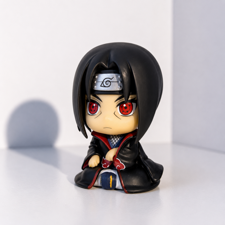 Itachi Uchiha Akatsuki chibi anime collectible figure with Sharingan eyes for anime collectors in Kenya