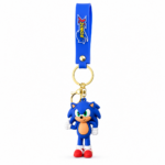 Sonic the Hedgehog PVC Keychain with Sonic Wrist Strap